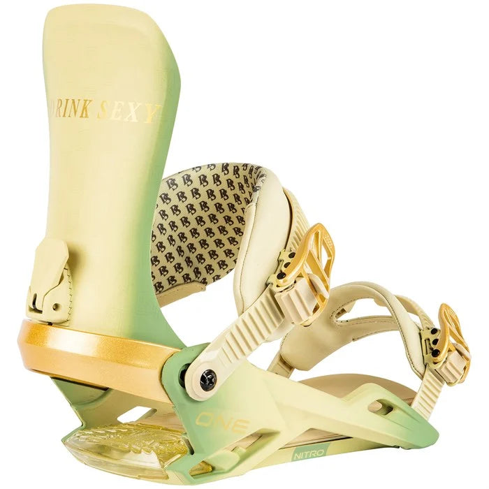 Nitro One Snowboard Bindings, Drink Sexy / L